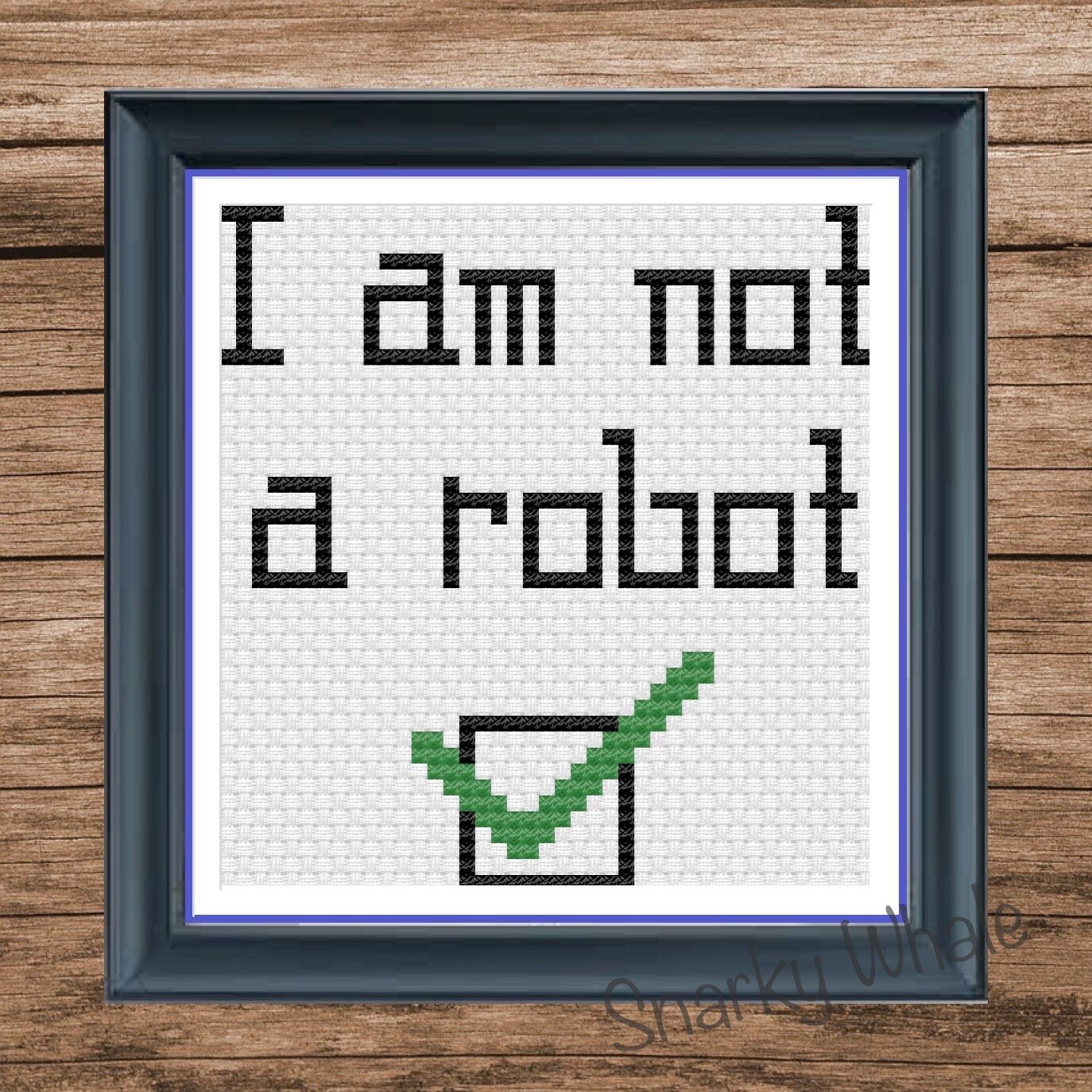 I Am Not a Robot Cross Stitch Patterns - Combo Listing, AI Pattern ...
