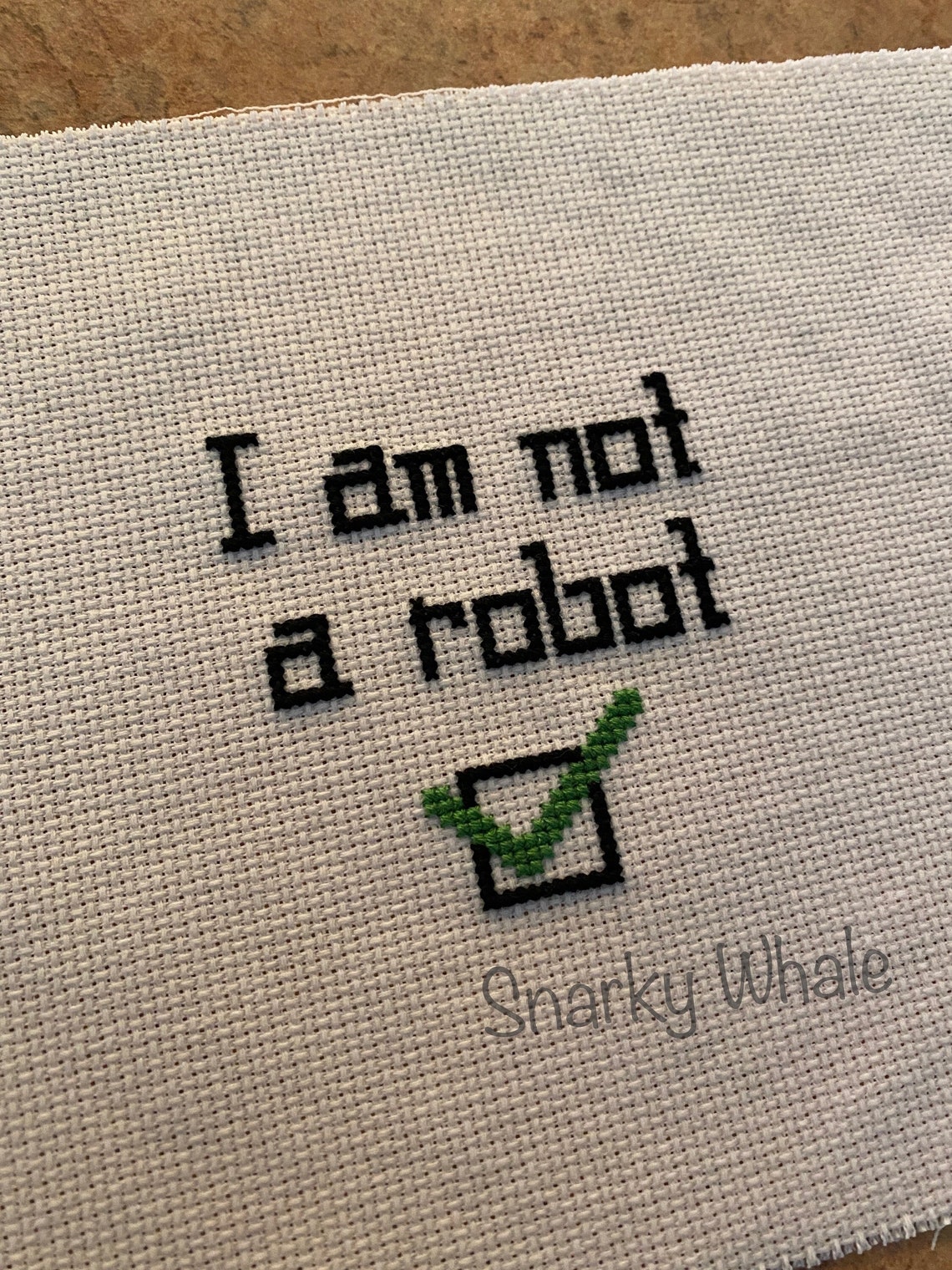 I Am Not a Robot Cross Stitch Patterns - Combo Listing, AI Pattern ...