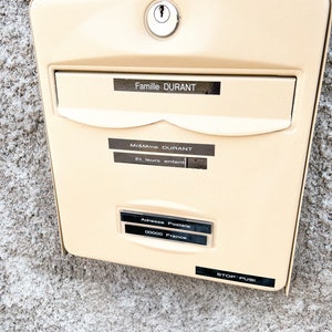 Personalized mailbox and storage sticker image 1