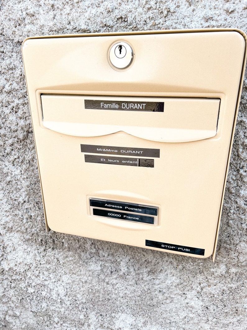 Personalized mailbox and storage sticker image 1