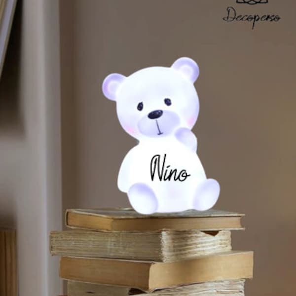 Veilleuse en forme d'ours Personnalisable