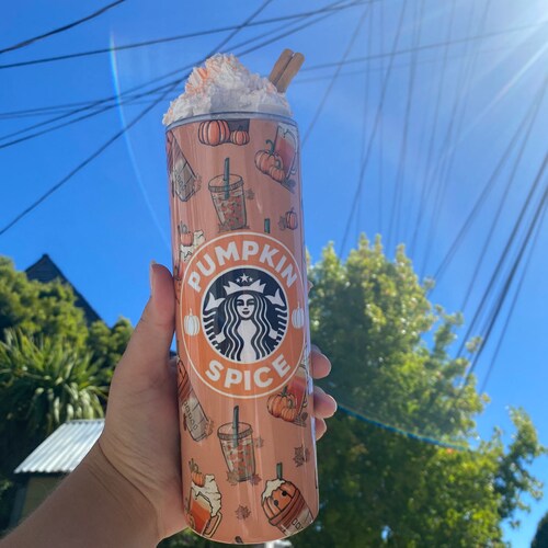 Personalized Starbucks Fall Tumbler Fall Tumbler Pumpkin Etsy
