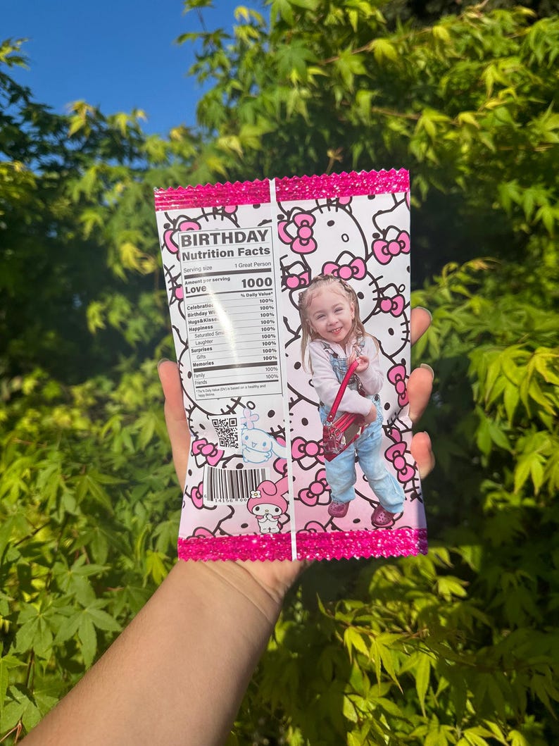 Personalized Party Chip Bags | Custom Theme Favors - Etsy