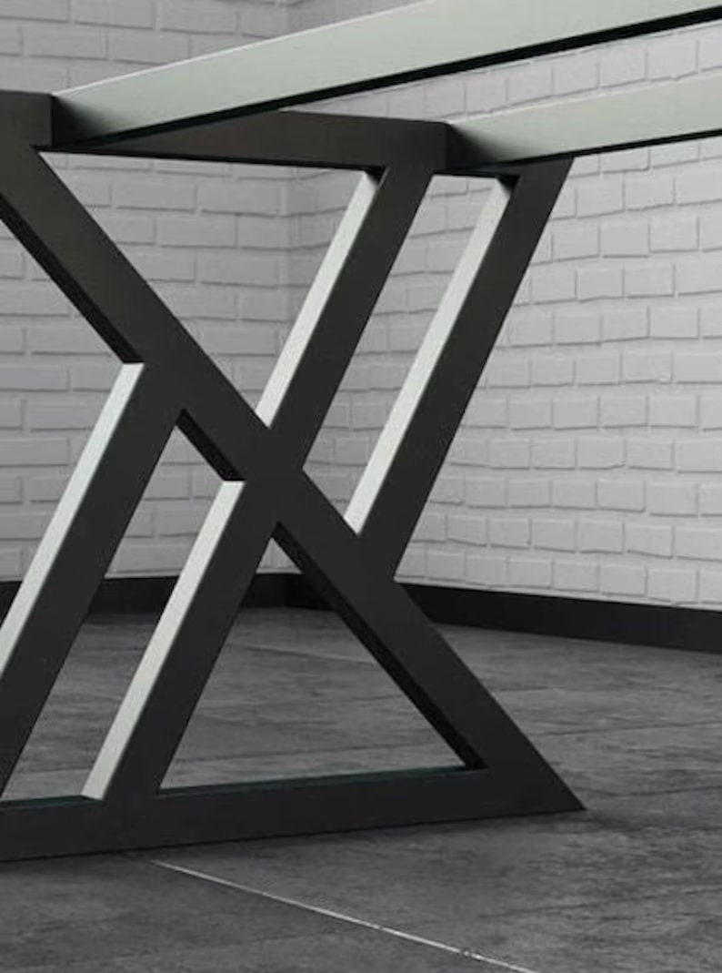 Metal Table Legs Custom Metal Table Legs Metal Dining Table Etsy