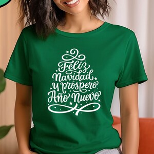 Feliz Navidad Y Prospero Ano  Nuevo Shirt, Merry Christmas And Happy New Year Shirt, Feliz Navidad Shirt, Latina Christmas Shirt, Xmas Tee
