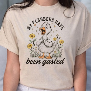 My Flabbers Have Been Gasted  Shirt, Funny Duck Shirt, Silly Sweatshirt, Funny Graphic Tee, Meme Tshirt, Sarcastic Gift, Flabbergasted Shirt