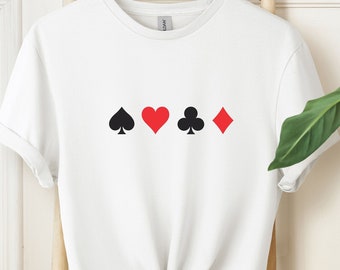 Playing Cards Shirt, Hearts Shirt, Diamonds Shirt, Clubs Shirt, Spades Shirt, Howdy Shirt, Card Games Shirt, Playing Card Deck, Queen Shirt