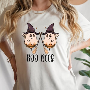 Boo Bees Shirt, Boo Bee Halloween Shirt, Halloween Boo Shirt, Cute Halloween Shirt, Funny Halloween Tee For Women, Spooky Season Shirt