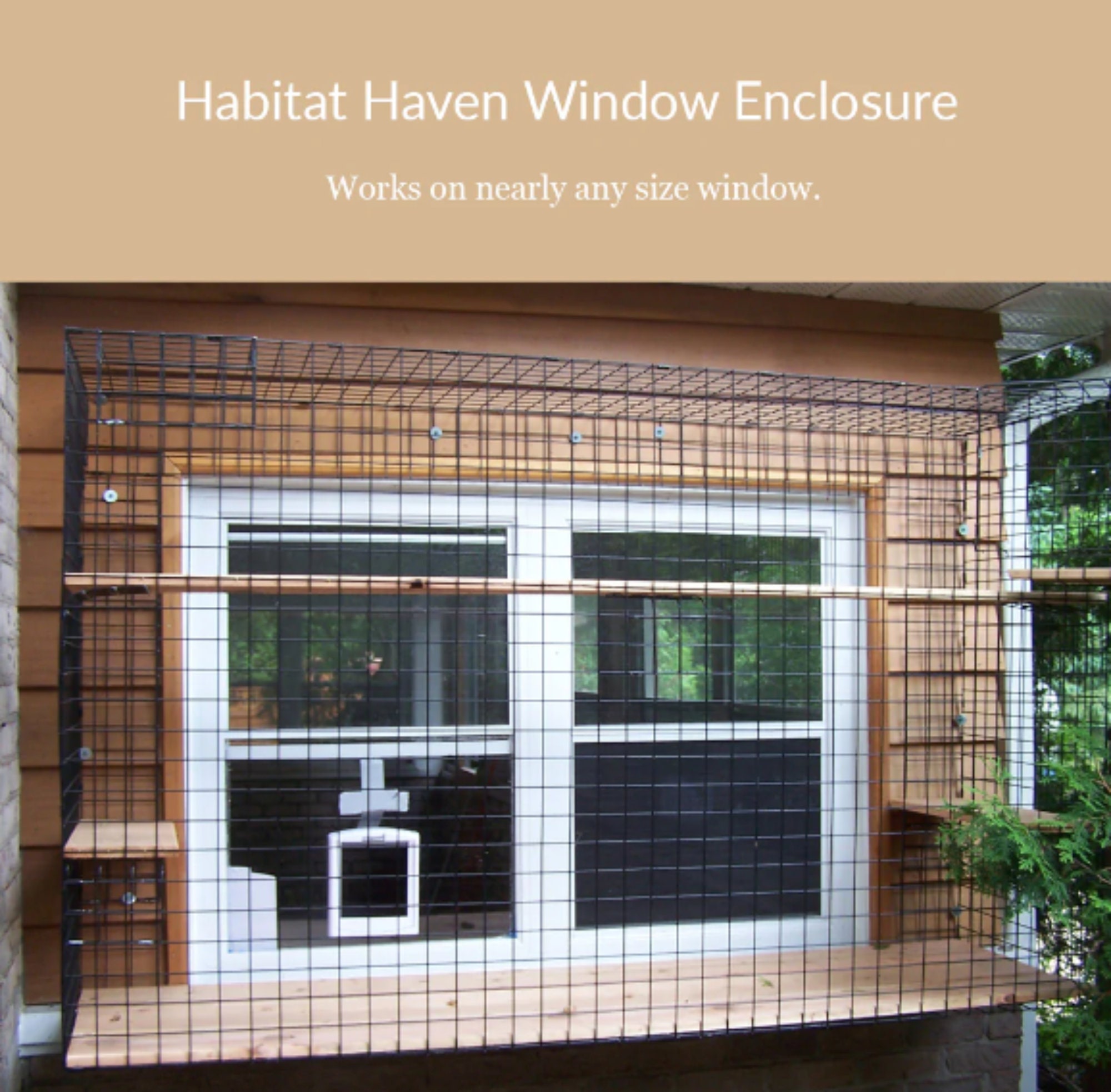 SM/MD Habitat Haven Window Catio Enclosure Etsy