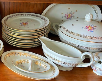 34 Piece Royal Bohemian Fine China FANTASY Dinnerware-six Place