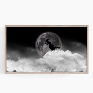 Witch Frame TV Art, Halloween Samsung Frame TV Art, Frame TV Art, Samsung Frame Spooky Art, Descarga digital Halloween