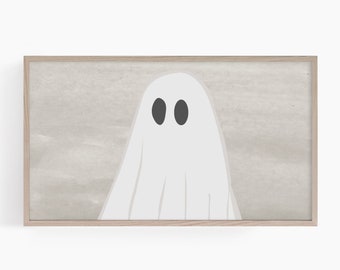 Spooky Ghost Art, Halloween Samsung Frame TV Art (Digital Download)