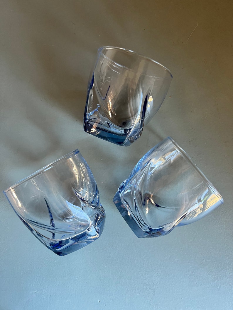 Libbey Imperial Old Fashioned Low Ball Glasses Vintage Misty Etsy