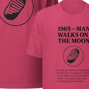 Moon Landing Tee – 1969 Man on the Moon – Space History Graphic