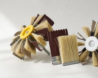Rotary Sanding Brush Wheel With Replaceable Bristles – Wood Texture Finishing Tool for Drill or Die Grinder – Workshop Surface Prep