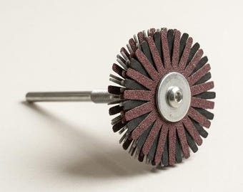 Flap Sanding Wheel for Drill or Air Die Grinder – Abrasive Rotary Brush 25,000 RPM – Wood Finishing and Surface Prep Tool