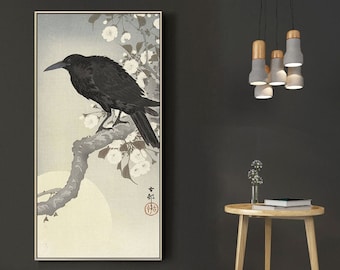 本物！小原古邨　柿に目白　木版画　新版画 小原古邨（祥邨）｢柿に猿｣ | 山田書店美術部オンラインストア