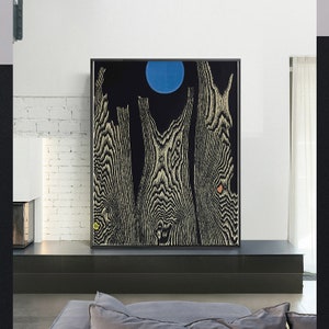 foret_et_soleil-Max Ernst, decoración de la oficina en el hogar, póster de bellas artes, arte moderno de la pared, arte en lienzo, arte alemán, impresión Giclee, tamaños personalizados disponibles