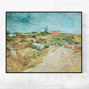 Vegetable Gardens in Montmartre-Vincent van Gogh,decor,Realism,Post-Impressionism,canvas Wall Art poster Gift Ideas,Custom sizes available