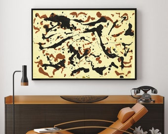 絵画 The Conflict between RED&BLACK Untitled (Black, Red over Black on Red) (Sans titre (Noir