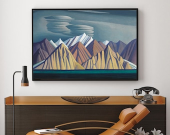 lauren_harris_30-Lawren Stewart Harris,office decor, geometric abstractions,the Group of Seven,Canadian landscape art,Custom sizes available