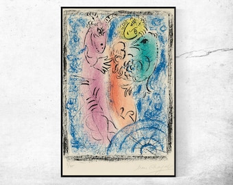 Fällan - Marc Chagall, Hemmakontorsinredning, Utställningstryck i New York, Canvastavla, Anpassade storlekar tillgängliga