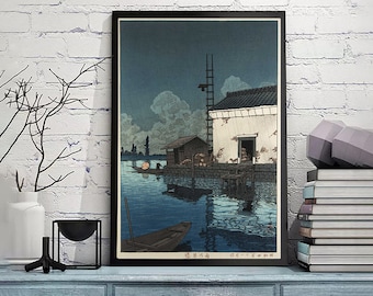 Kawase Hasui-012-Kawase Hasui,Home office decor,Kawase Hasui Print,Japanese Print ,Ukiyo-e Poster,Wall Art poster,Custom sizes available