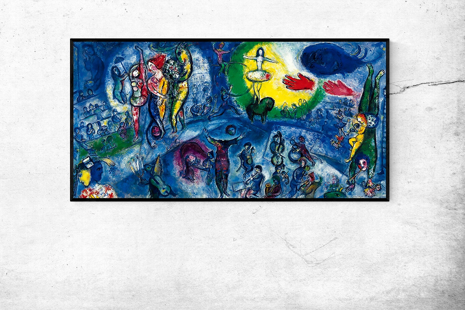 Le GRAND CIRQUE-マルク・シャガール、ホームオフィスの装飾、NY 展示