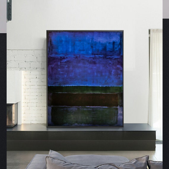 Blue Green and Brown/マークロスコ/ポスター MARK ROTHKO (マーク・ロスコ) | Untitled, 1952 (blue green