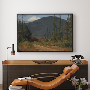 LAURENTIANS, ST. JOVITE-Lawren Stewart Harris, geometric abstractions,the Group of Seven,Canadian landscape art,Custom sizes available