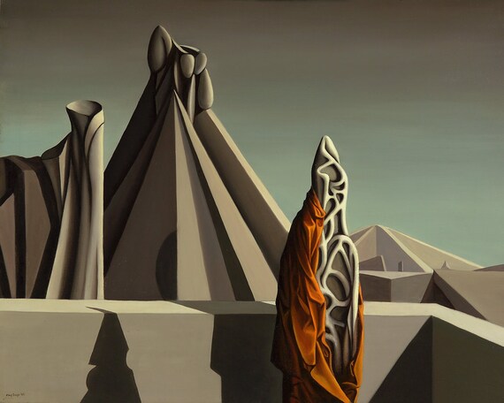 洋書 Visions of Xanadu by Marshall Suther Too Soon for Thunder, 1943-kay Sage,home Decor,surrealism