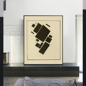 Suprematism-Kazimir Malevich,Home office decor,Suprametism,Gift Idea,Abstract Modern Posters,canvas Wall Art poster,Custom sizes available