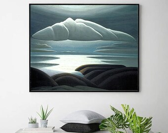 lauren_harris_22-Lawren Stewart Harris,office decor, geometric abstractions,the Group of Seven,Canadian landscape art,Custom sizes available