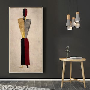Silhouette-Kazimir Malevich,Home office decor,Suprametism,Gift Idea,Abstract Modern Posters,canvas Wall Art poster,Custom sizes available
