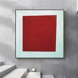 Red Square-Kazimir Malevich,Home office decor,Suprametism,Gift Idea,Abstract Modern Posters,canvas Wall Art poster,Custom sizes available