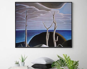 lauren_harris_20-Lawren Stewart Harris,office decor, geometric abstractions,the Group of Seven,Canadian landscape art,Custom sizes available