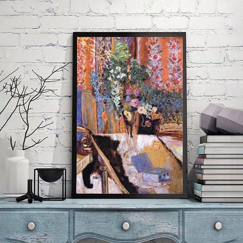Interior-with-flowers-pierre Bonnard,home Office Decor,fine Art Poster ...