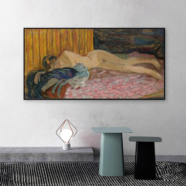 LE CANAPe ROSE -Pierre Bonnard,Home Office Decor,Fine art Poster,canvas art,Wall decor art poster,Giclee Print,Custom sizes available