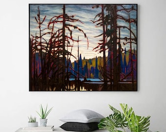 lauren_harris-Lawren Stewart Harris,office decor, geometric abstractions,the Group of Seven,Canadian landscape art,Custom sizes available