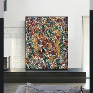 Croaking Movement-Jackson Pollock,Home Decor,Fine art Poster,Abstract art Poster,Expresionismo,Giclee Print,Wall Art,Custom sizes available