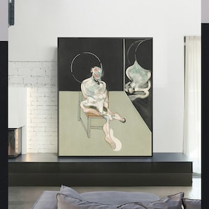 seated figure-Francis Bacon,Home Office Decor,Modern Wall Decor, Surrealist Art,canvas art,Giclee Print,Custom sizes available