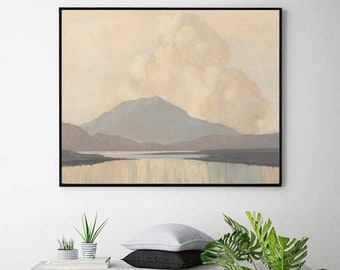 Killary Bay, 1921-23-Paul henry,office decor,Realism,Post-Impressionist art,canvas Wall Art poster,Ireland landscape,Custom sizes available