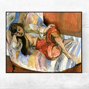 Odalisque-Henri Matisse,Matisse Poster,Giclee Print,Expressionism,Fauvism,Home Office Decor,Wall Art,Custom size available