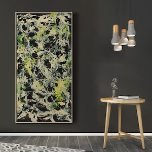 Composición vertical I-Jackson Pollock,Decoración,Cartel de bellas artes,Cartel de arte abstracto,Expresionismo,Impresión Giclee,Arte mural,Tamaños personalizados disponibles