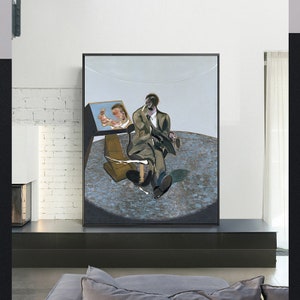 Portrait of George Dyer-Francis Bacon,Home Office Decor,Modern Wall Decor, Surrealist Art,canvas art,Giclee Print,Custom sizes available