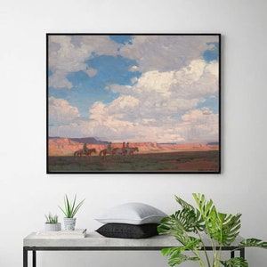 Navajo Country-Edgar Alwin Payne,art prints,home office decor,Giclee wall art,American Western landscape prints,custom size available