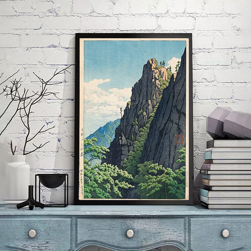 a set of  korea-Kawase Hasui,Home office decor,Kawase Hasui Print,Japanese Print ,Ukiyo-e Poster,Wall Art poster,Custom sizes available