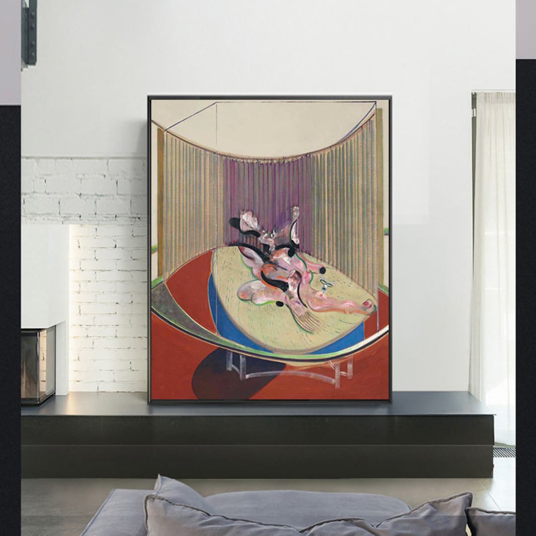 version no 2 of lying figure-Francis Bacon,HomeOffice Decor,Modern Wall Decor, Surrealist Art,canvas art,Giclee Print,Custom sizes available