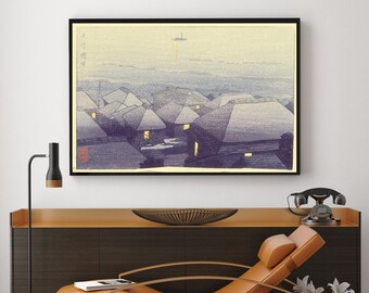 Kawase Hasui-001-Kawase Hasui,Home office decor,Kawase Hasui Print, Japanese Print ,Ukiyo-e Poster ,Wall Art poster,Custom sizes available