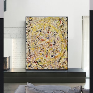 Sustancia brillante-Jackson Pollock, Decoración,Cartel de bellas artes,Cartel de arte abstracto,Expresionismo,Impresión Giclee,Arte de pared,Tamaños personalizados disponibles